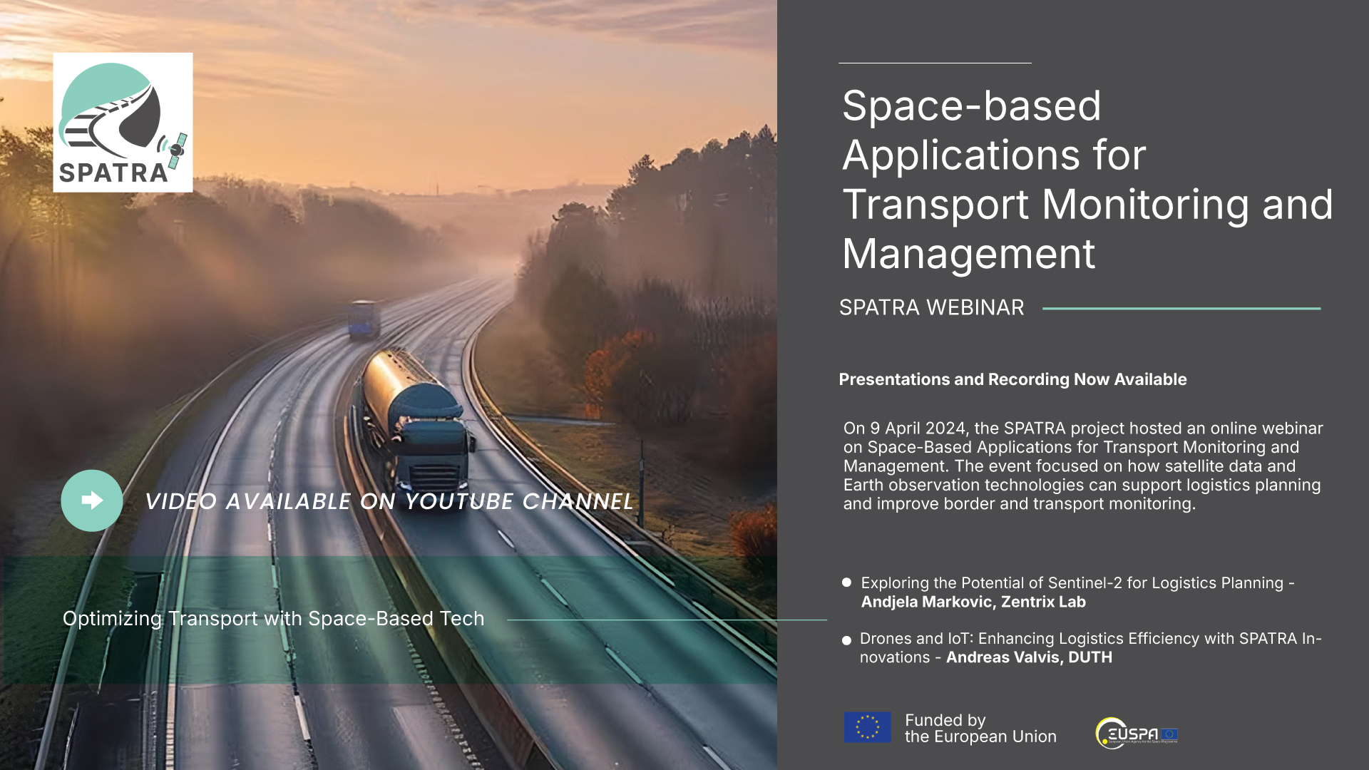 SPATRA webinar on Rail Workstream